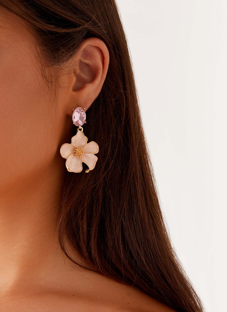 Atelier Élégance™ | Boucles d'oreilles Rose Romance