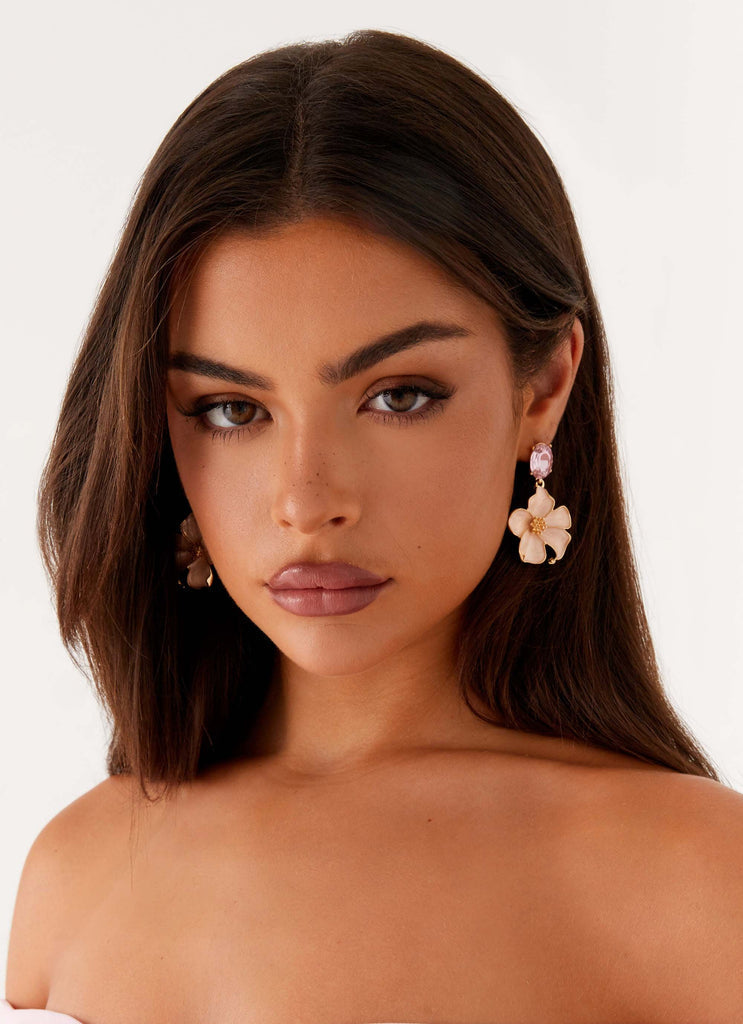 Atelier Élégance™ | Boucles d'oreilles Rose Romance