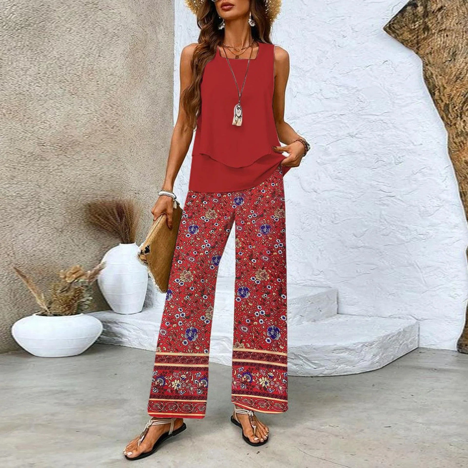 Atelier Élégance™ | Ensemble à imprimé tropical