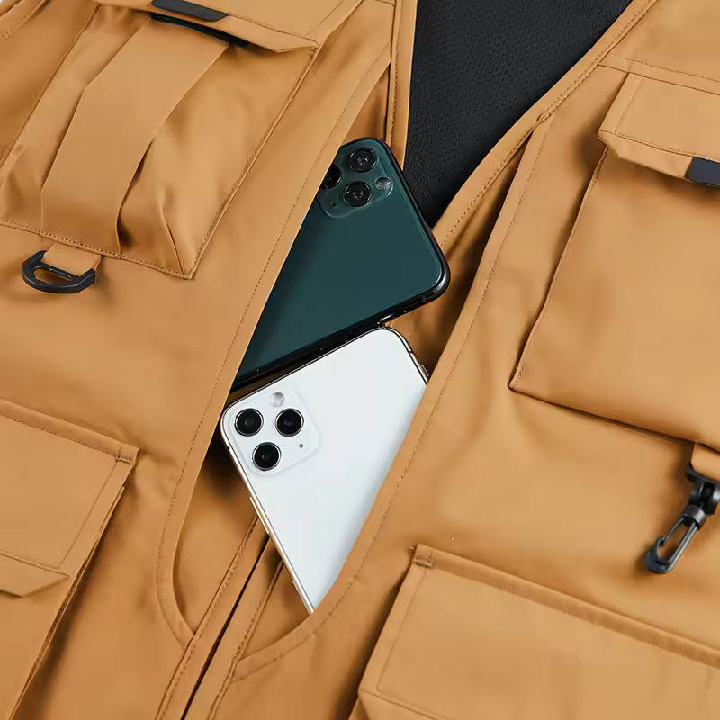 Atelier Élégance™ | Gilet cargo respirant multi-poches