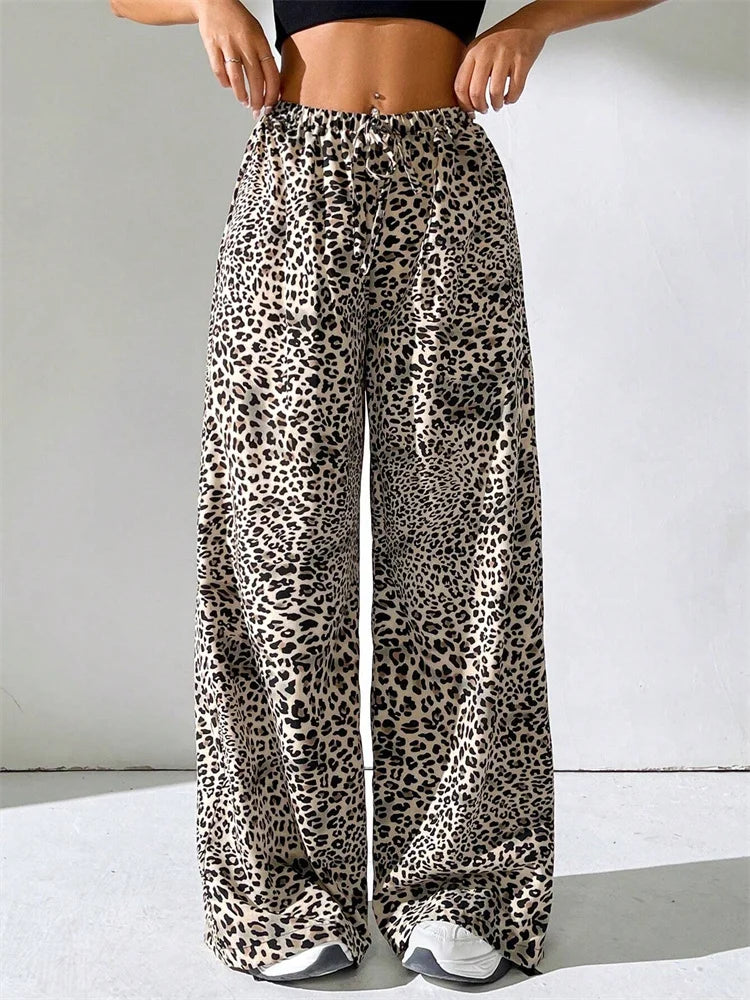Atelier Élégance™ | Pantalon Large Léopard