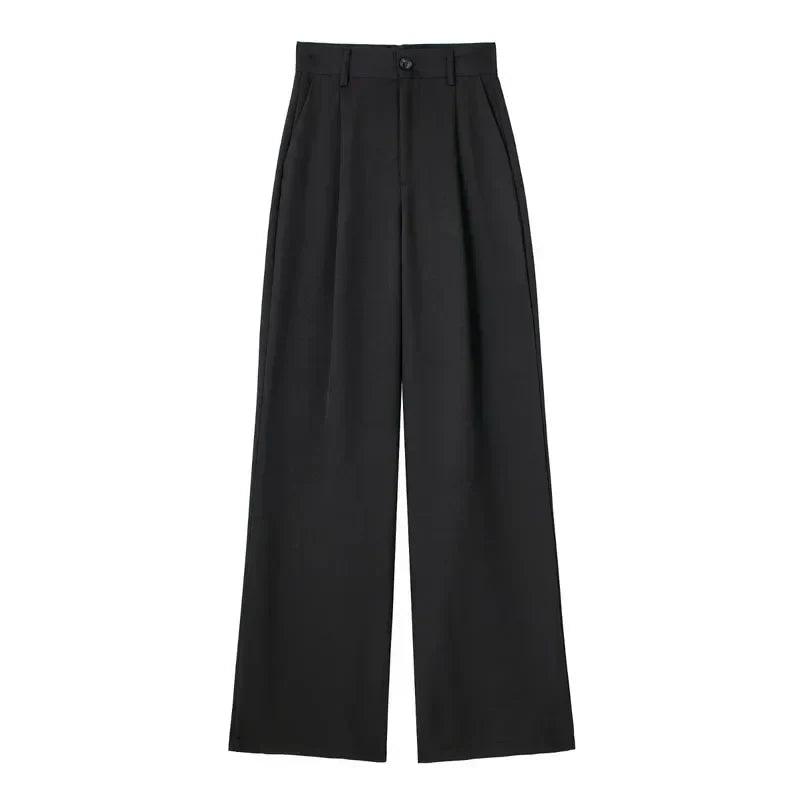 Atelier Élégance™ | Pantalon Large Écru Élégant
