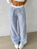 Atelier Élégance™ | Pantalon Large Rayé
