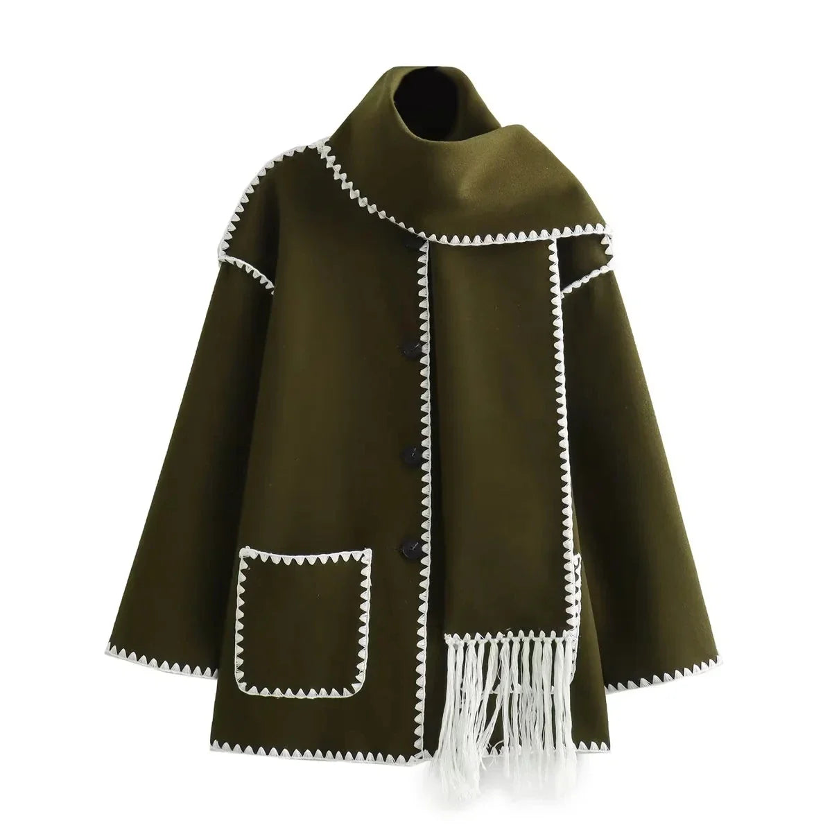 Atelier Élégance™ | Manteau écharpe Emma