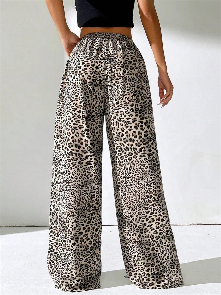 Atelier Élégance™ | Pantalon Large Léopard