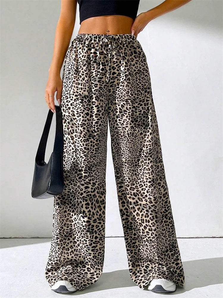 Atelier Élégance™ | Pantalon Large Léopard