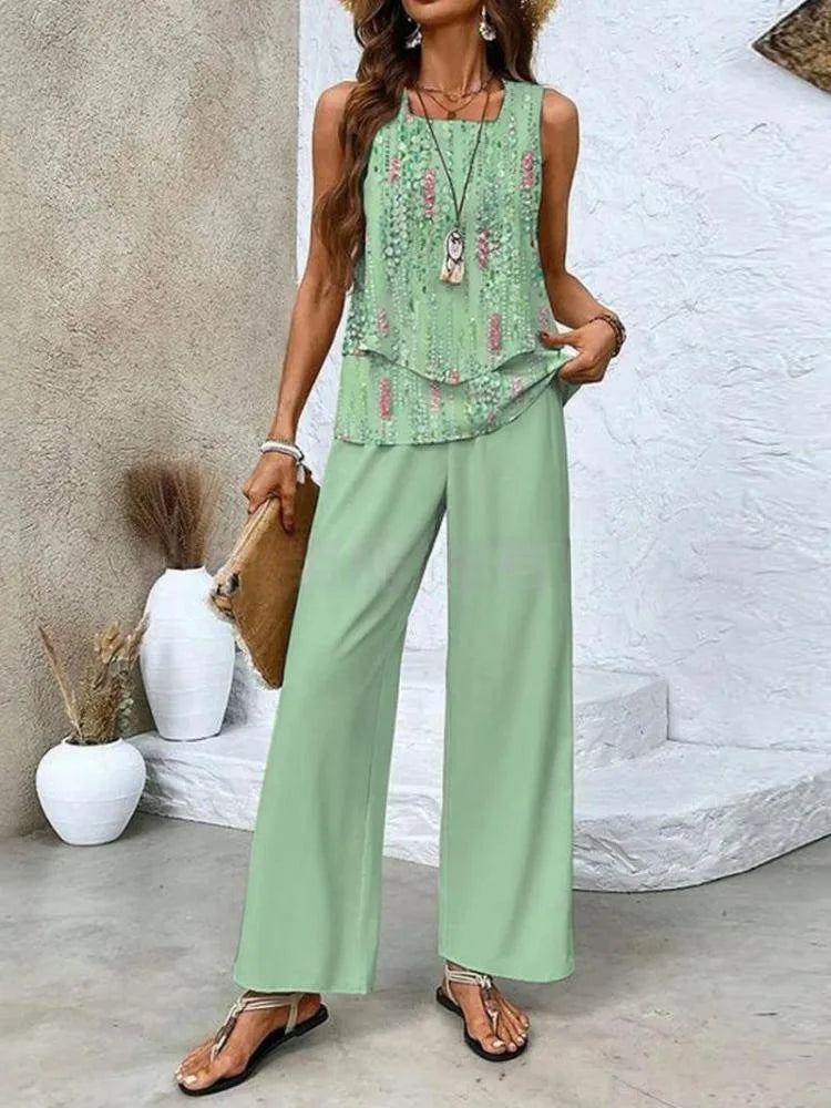 Atelier Élégance™ | Ensemble à imprimé tropical