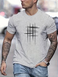 Lenoir™ | T-shirt élégant à col rond avec imprimé graphique