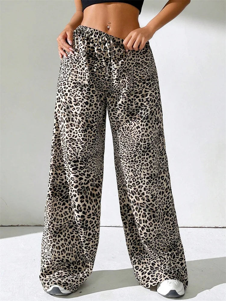 Atelier Élégance™ | Pantalon Large Léopard