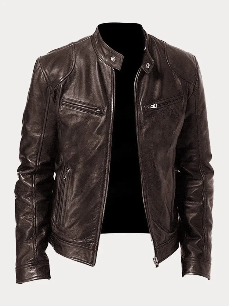 Atelier Élégance™ | Veste décontractée en cuir