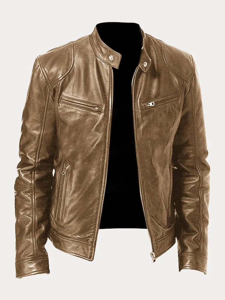 Atelier Élégance™ | Veste décontractée en cuir