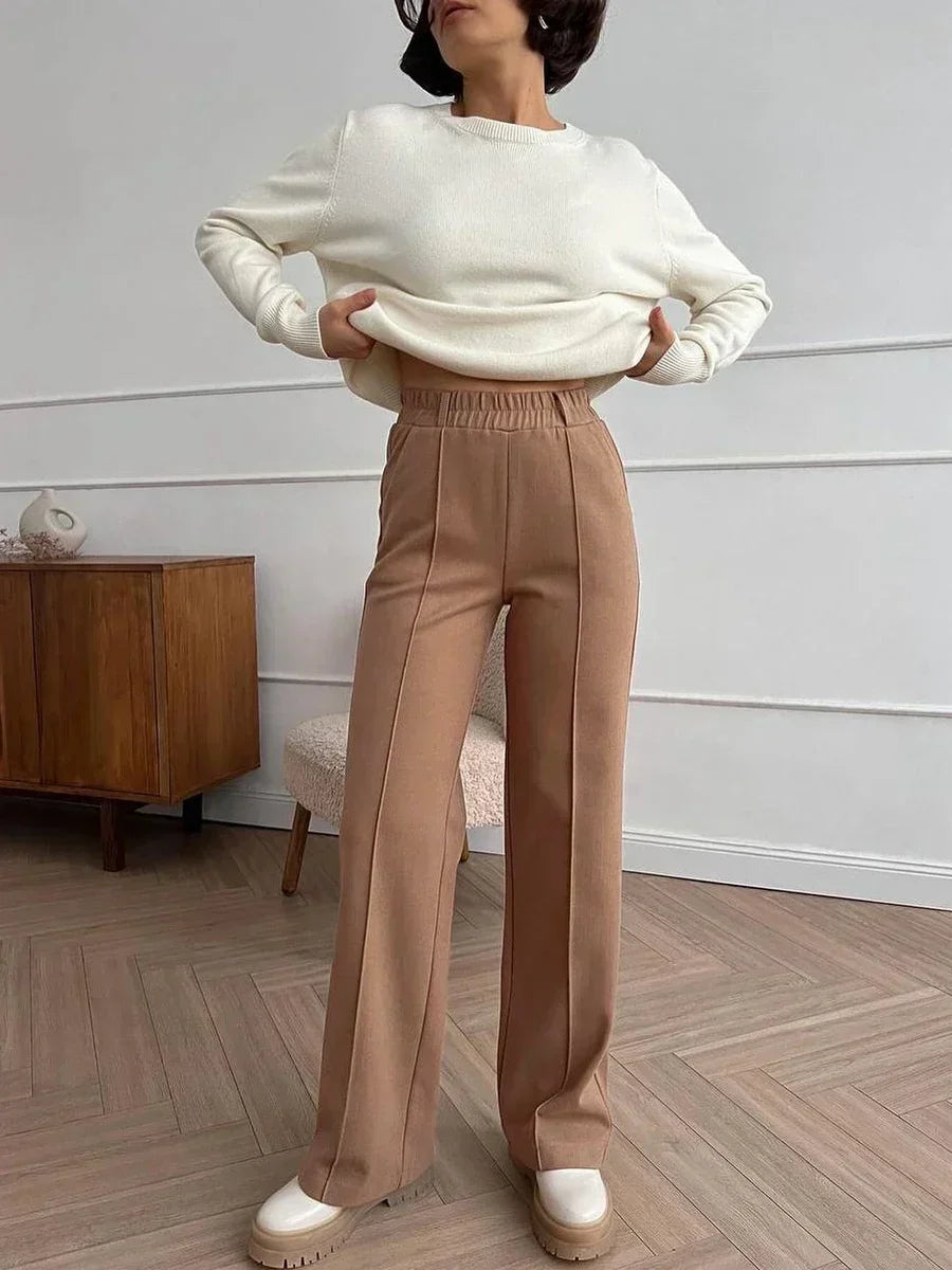 Atelier Élégance™ | Pantalon Élégant à Taille Élastique
