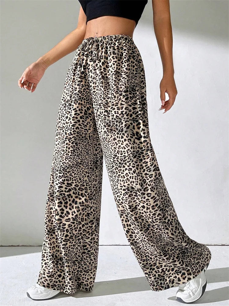 Atelier Élégance™ | Pantalon Large Léopard