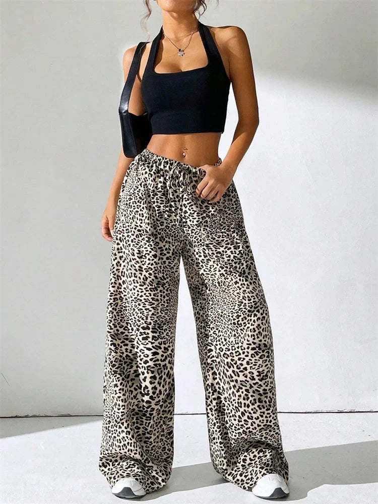 Atelier Élégance™ | Pantalon Large Léopard