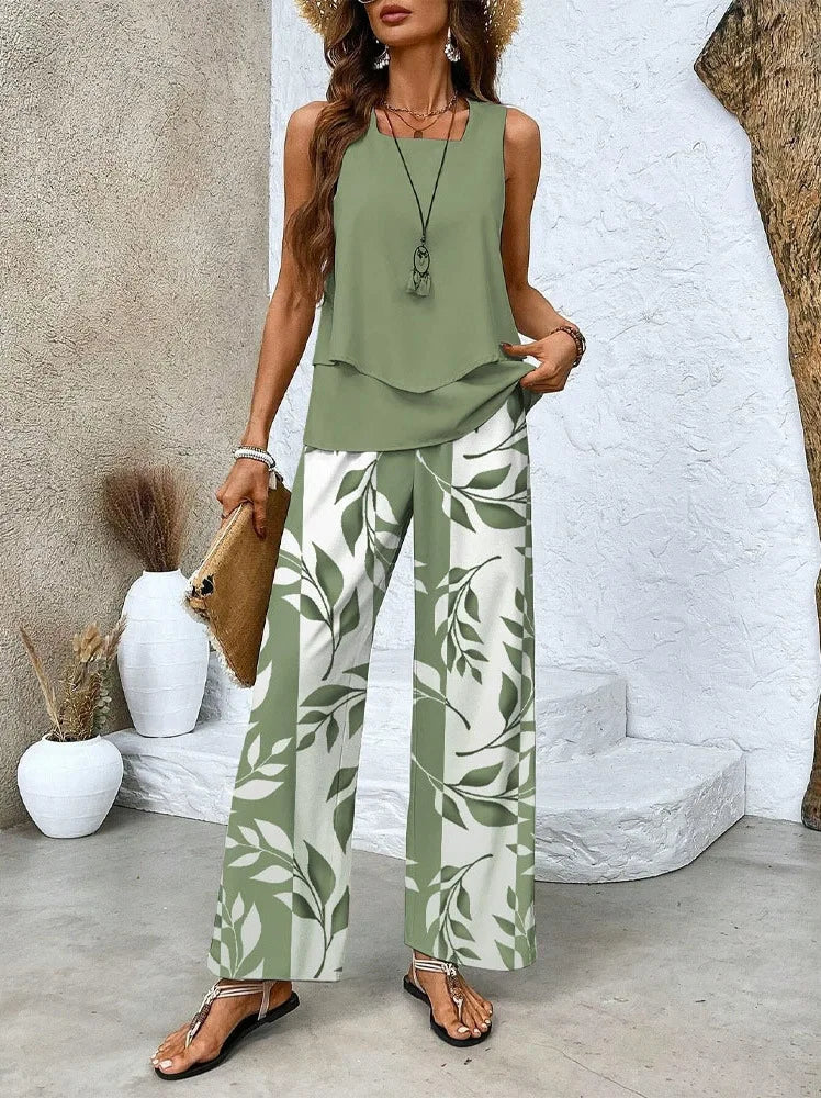 Atelier Élégance™ | Ensemble à imprimé tropical