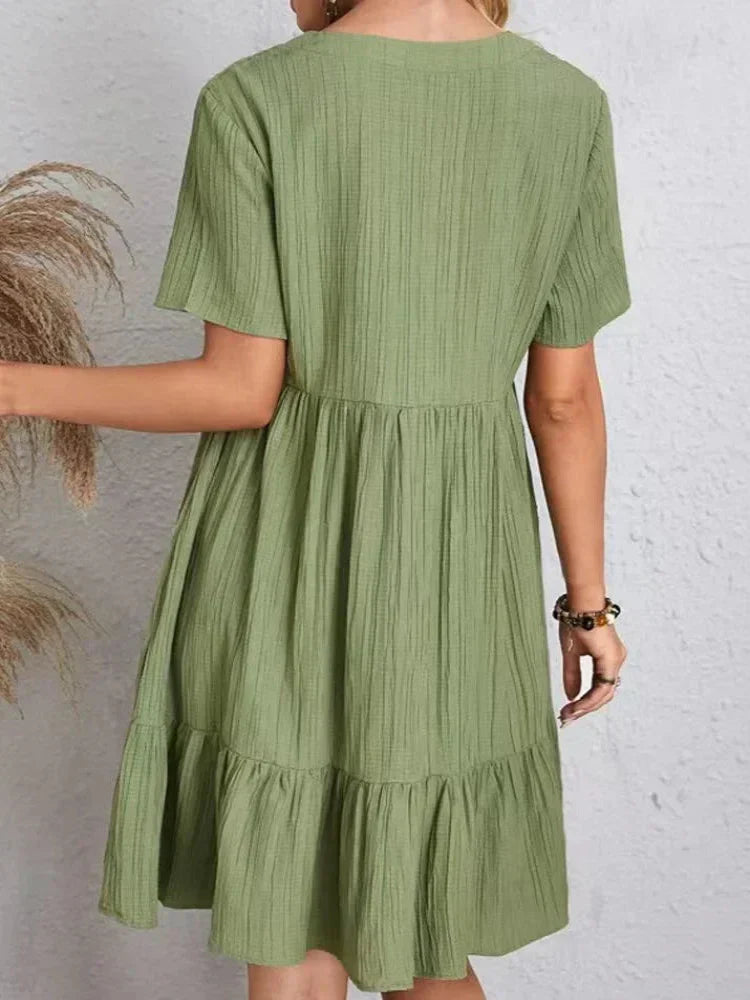 Atelier Élégance™ | Enora robe élégante flatteuse pour le ventre