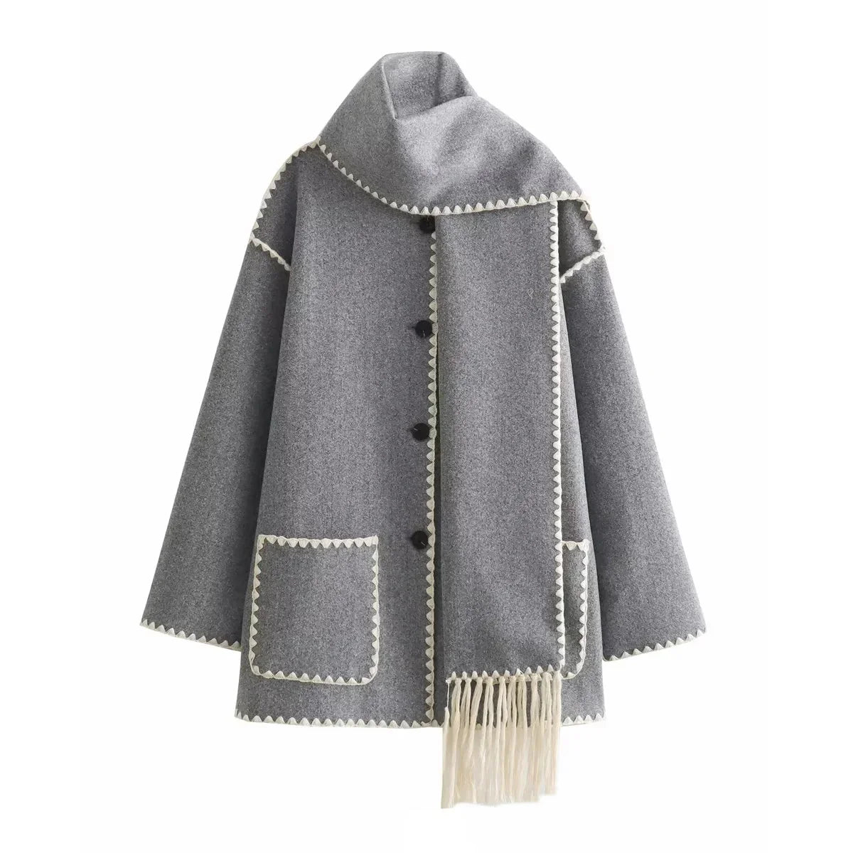 Atelier Élégance™ | Manteau écharpe Emma