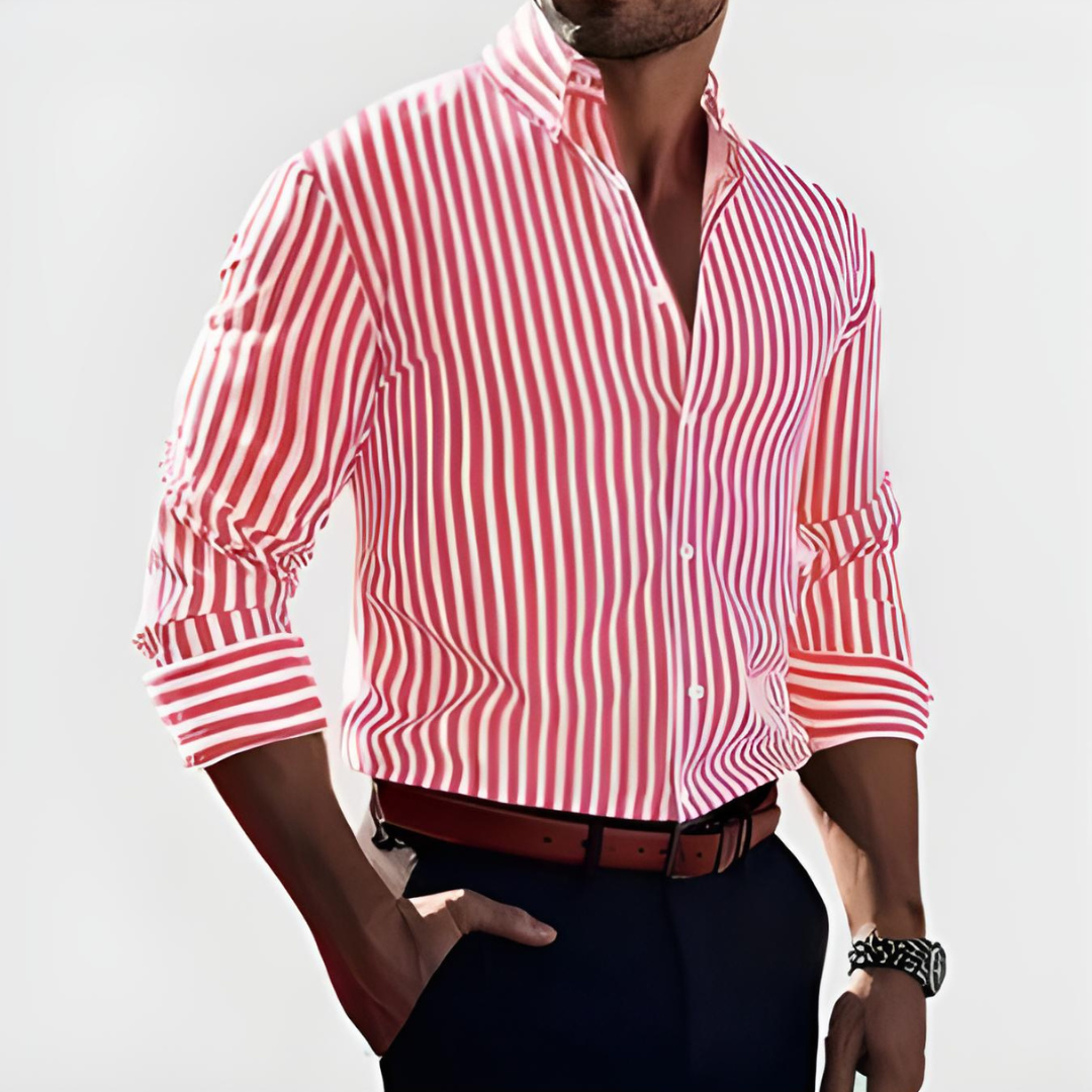 Atelier Élégance™ | Chemise à rayures affirmées