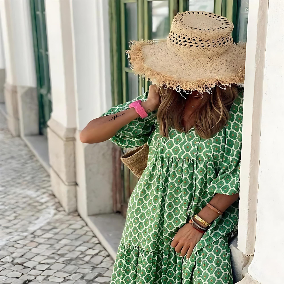 Atelier Élégance™ | Robe fluide avec imprimé de roses