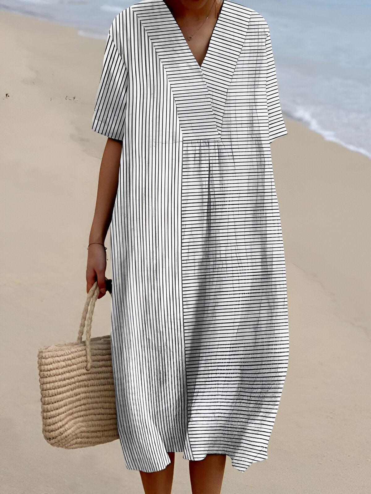 Atelier Élégance™ | Quirine robe Imprimée Brise d’Été