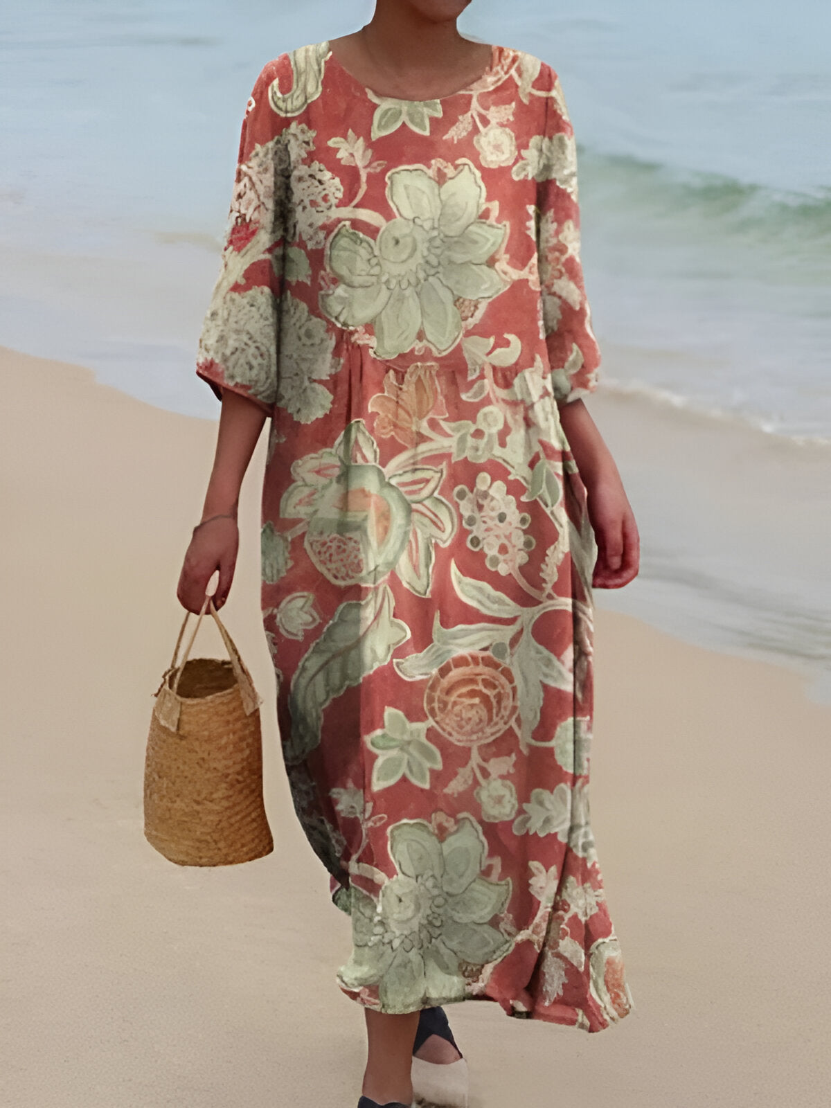 Atelier Élégance™ | Robine robe Imprimée Brise d’Été