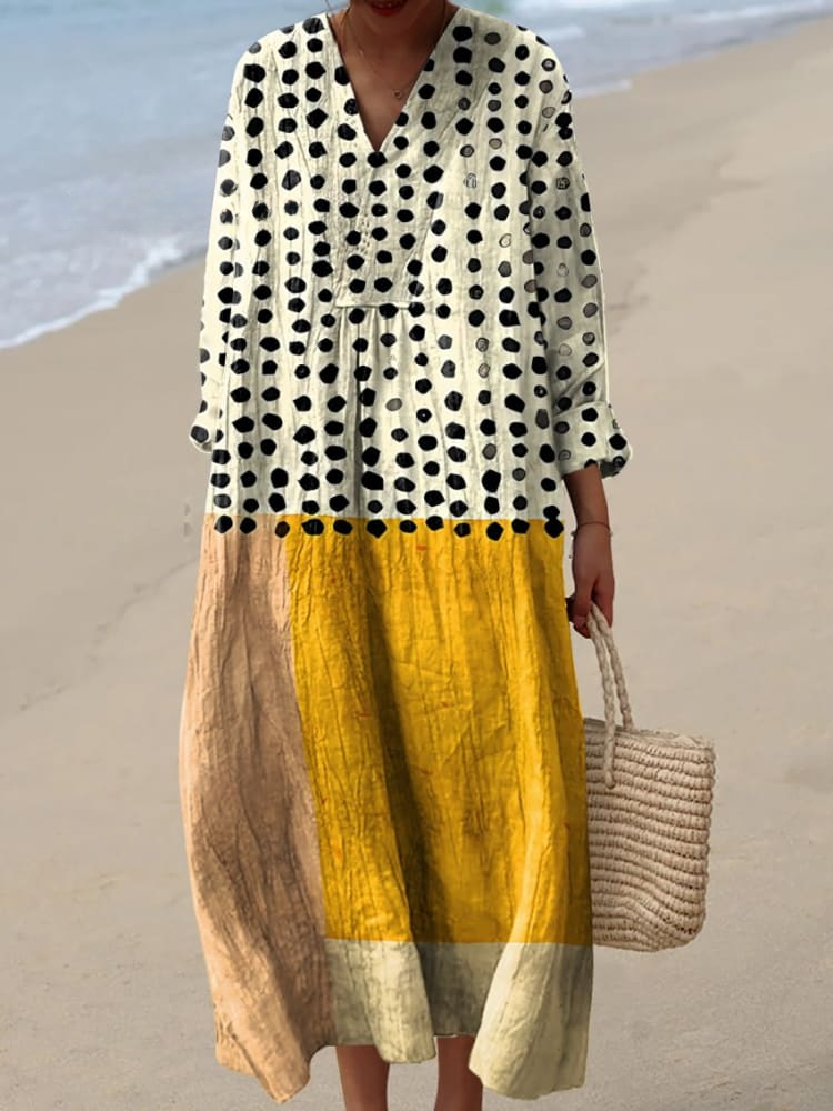 Atelier Élégance™ | Jocelyn robe Imprimée Brise d’Été