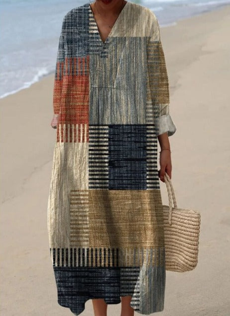 Atelier Élégance™ | Lacey robe Imprimée Brise d’Été