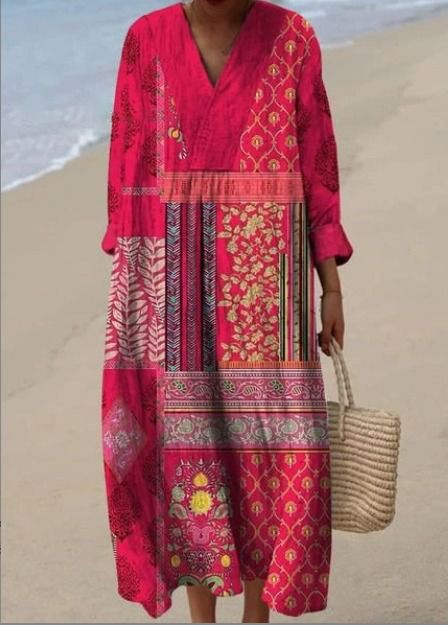 Atelier Élégance™ | Adeline robe Imprimée Brise d’Été