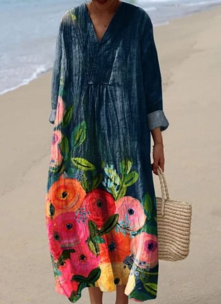 Atelier Élégance™ | Holly robe Imprimée Brise d’Été