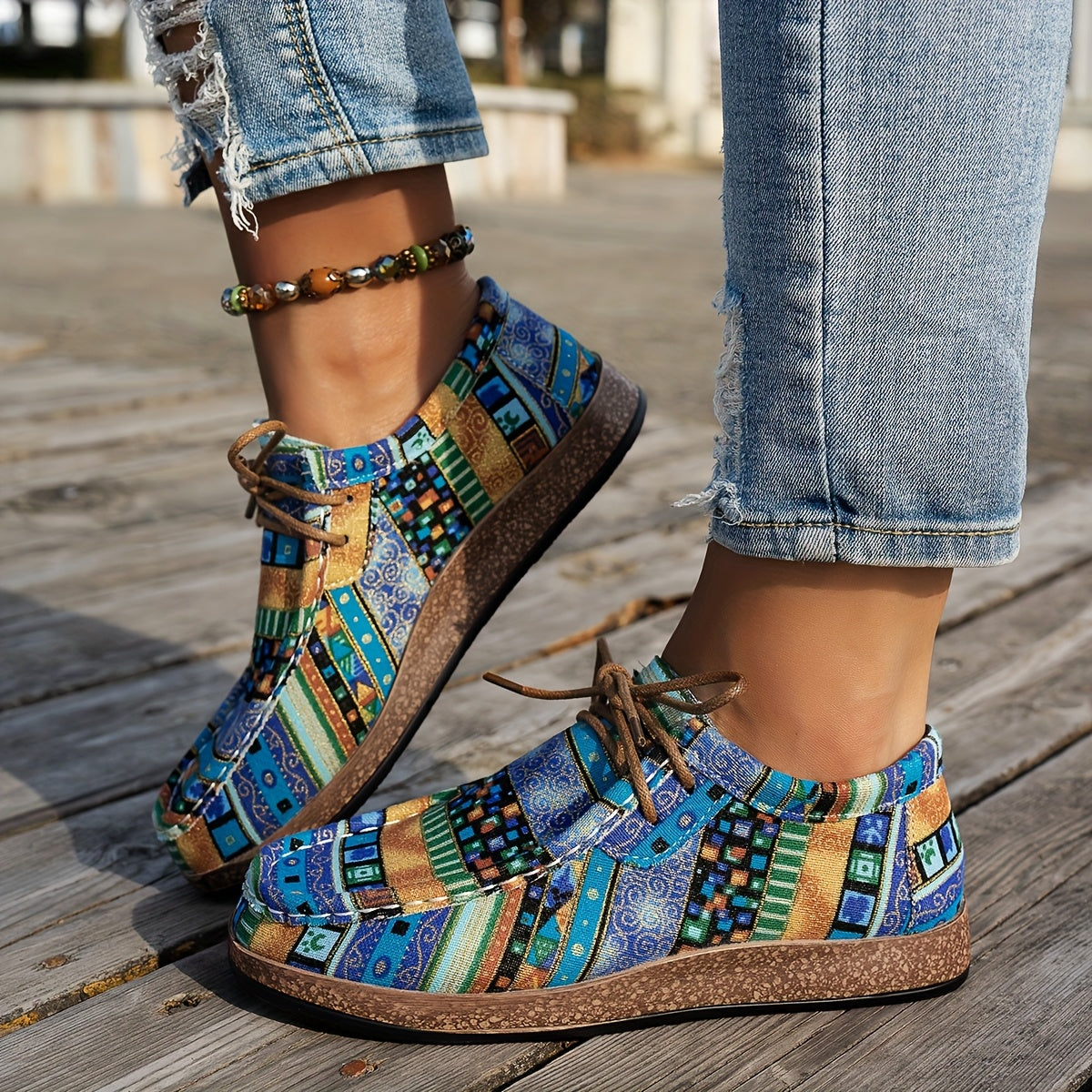 Atelier Élégance™ | Chaussures rétro colorées pour femme