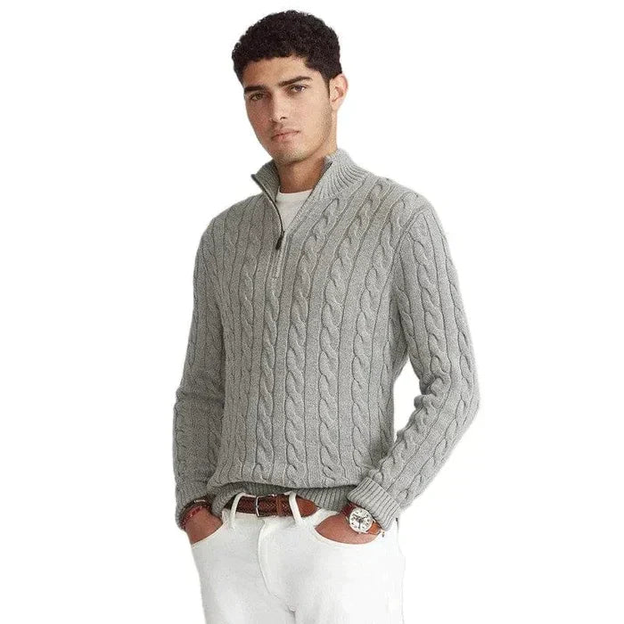 Atelier Élégance™ | Pull demi-zippé