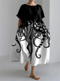 Atelier Élégance™ | Raffaella Robe D'été Artistique Avec Liberté De Mouvement Et Style Unique Pour Les Journées Informelles