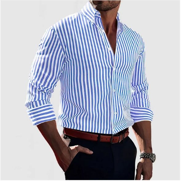 Atelier Élégance™ | Chemise à rayures affirmées
