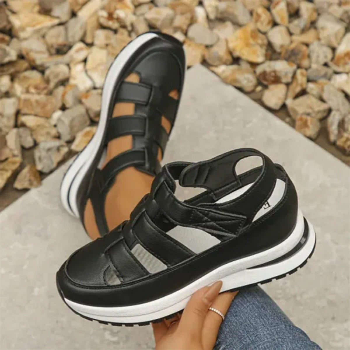 Atelier Élégance™ | Sandales avec fermeture velcro