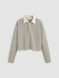 Atelier Élégance™ | Pull sophistiqué à col breton rayé