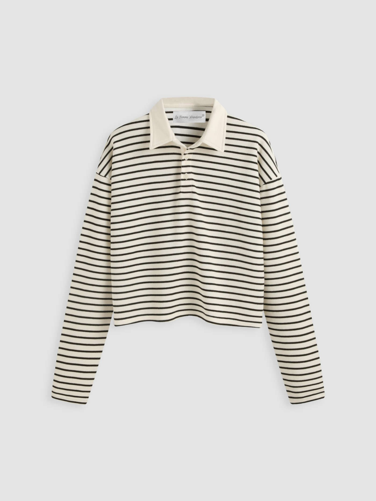 Atelier Élégance™ | Pull sophistiqué à col breton rayé