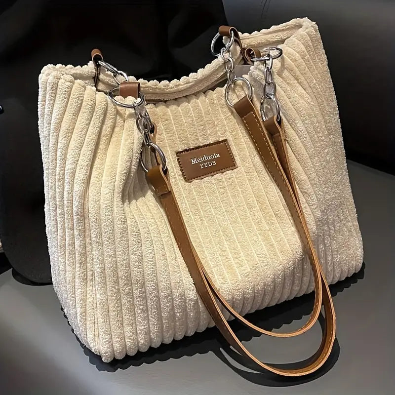 Atelier Élégance™ | Sac en velours côtelé Penny