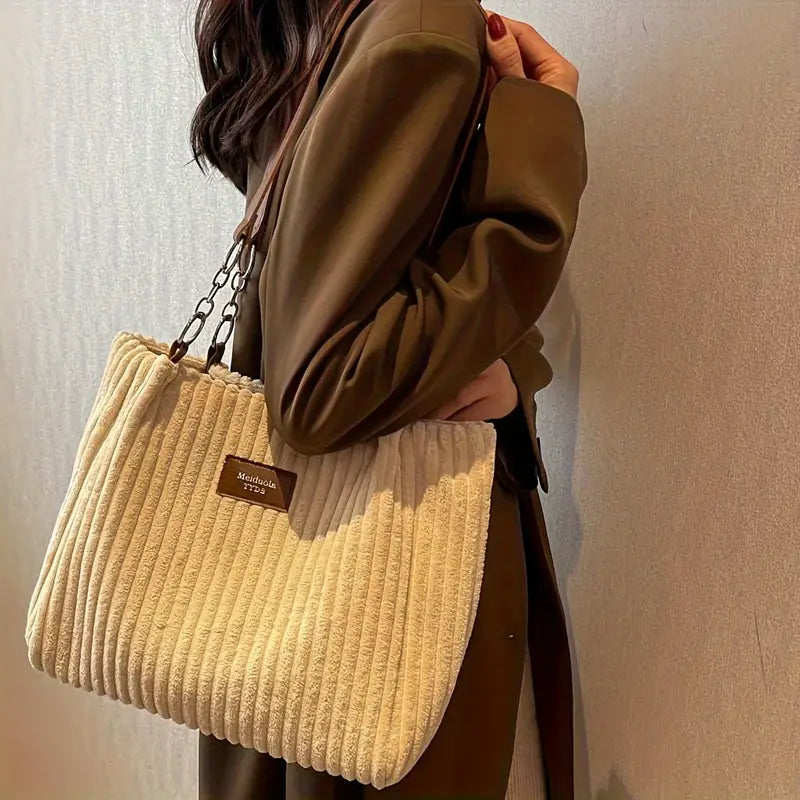 Atelier Élégance™ | Sac en velours côtelé Penny