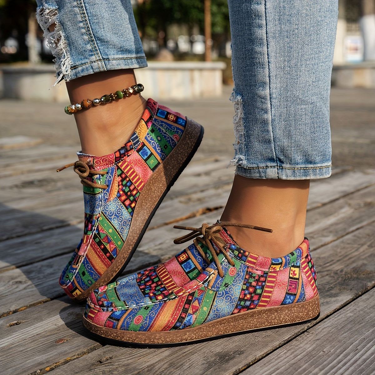 Atelier Élégance™ | Chaussures rétro colorées pour femme