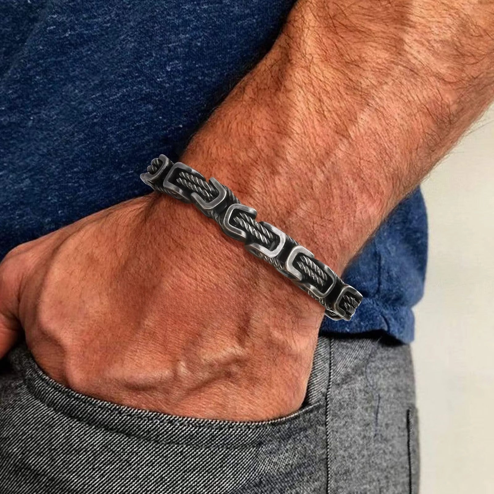 Atelier Élégance™ | Bracelet en chaîne forgée