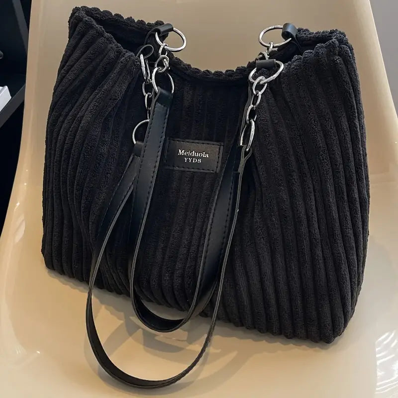 Atelier Élégance™ | Sac en velours côtelé Penny