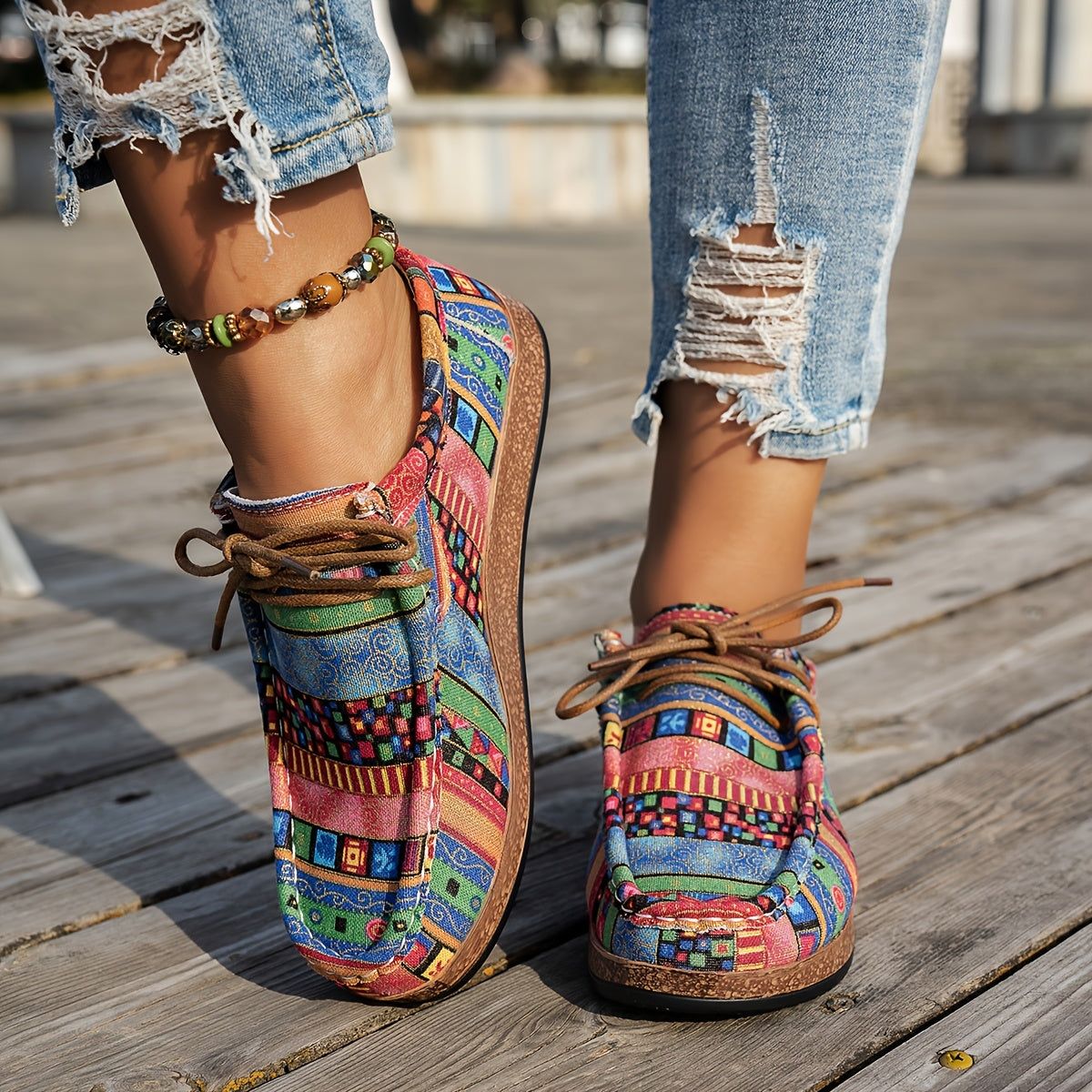Atelier Élégance™ | Chaussures rétro colorées pour femme