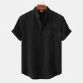 Lenoir™ | Chemise en coton unie avec boutons