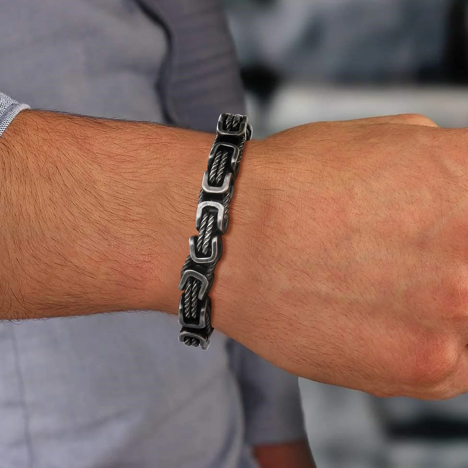 Atelier Élégance™ | Bracelet en chaîne forgée