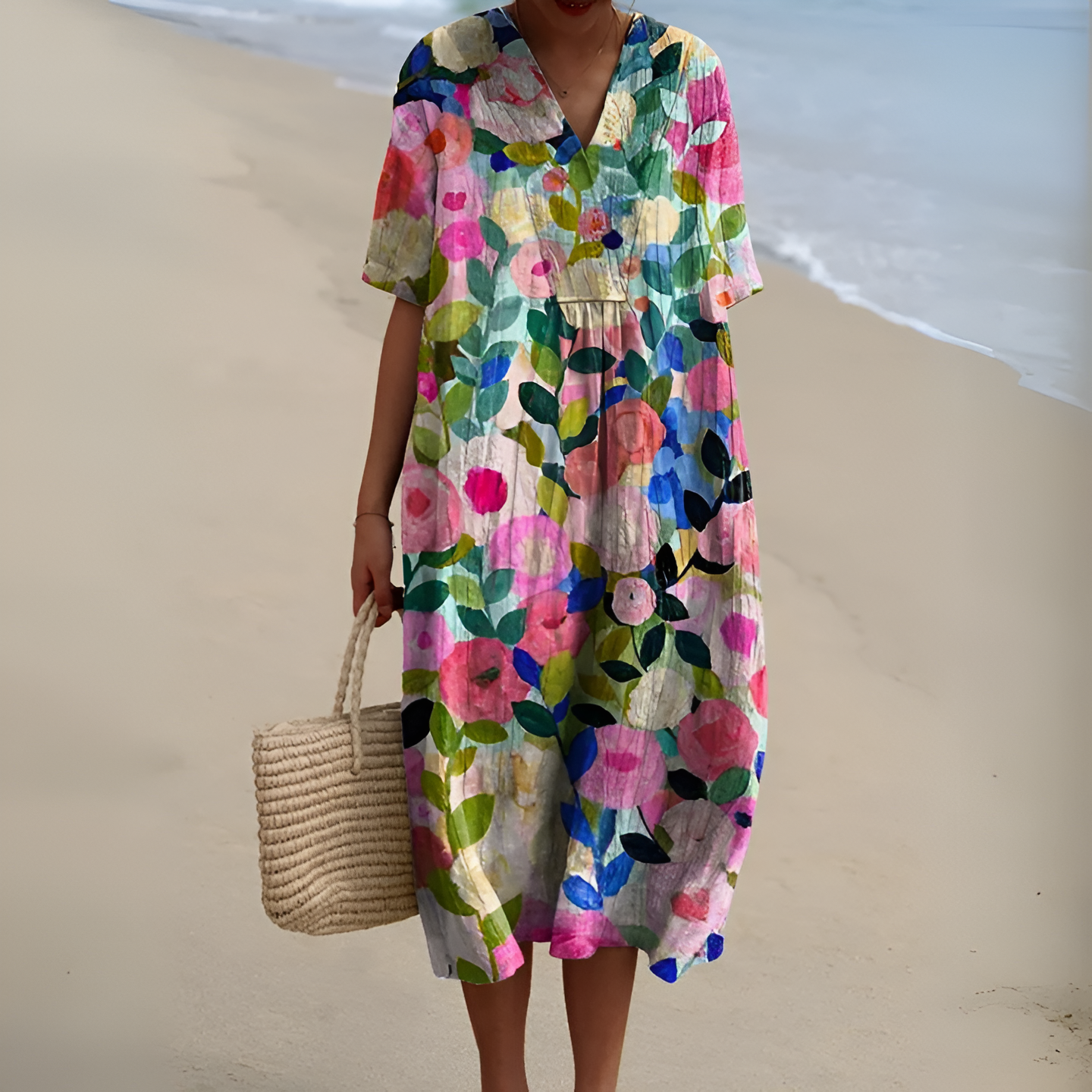 Atelier Élégance™ | Elina robe Imprimée Brise d’Été