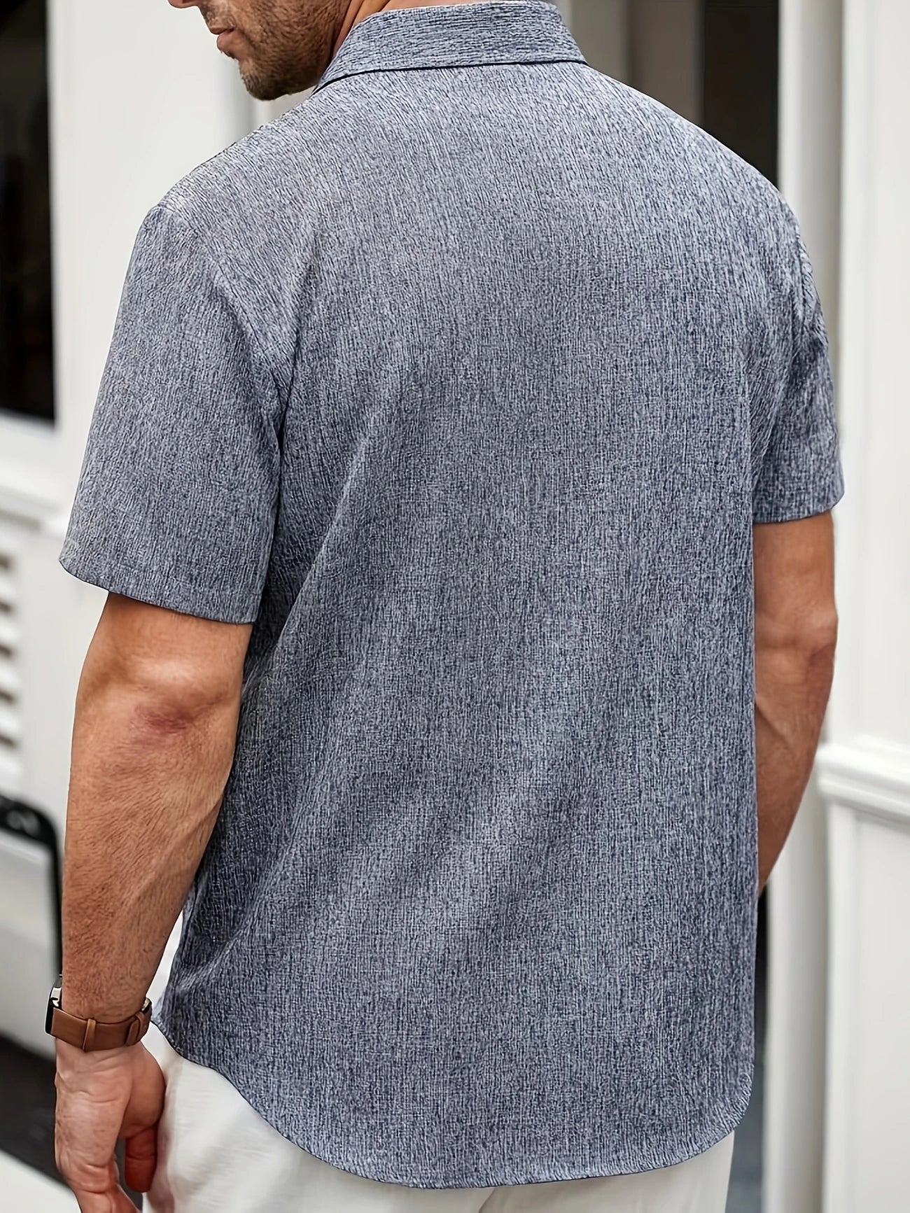 Lenoir™ | Chemise légère à manches courtes en mélange de lin
