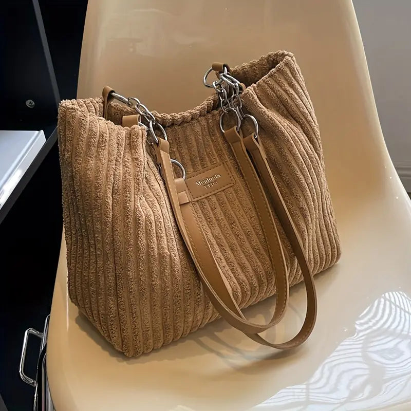Atelier Élégance™ | Sac en velours côtelé Penny