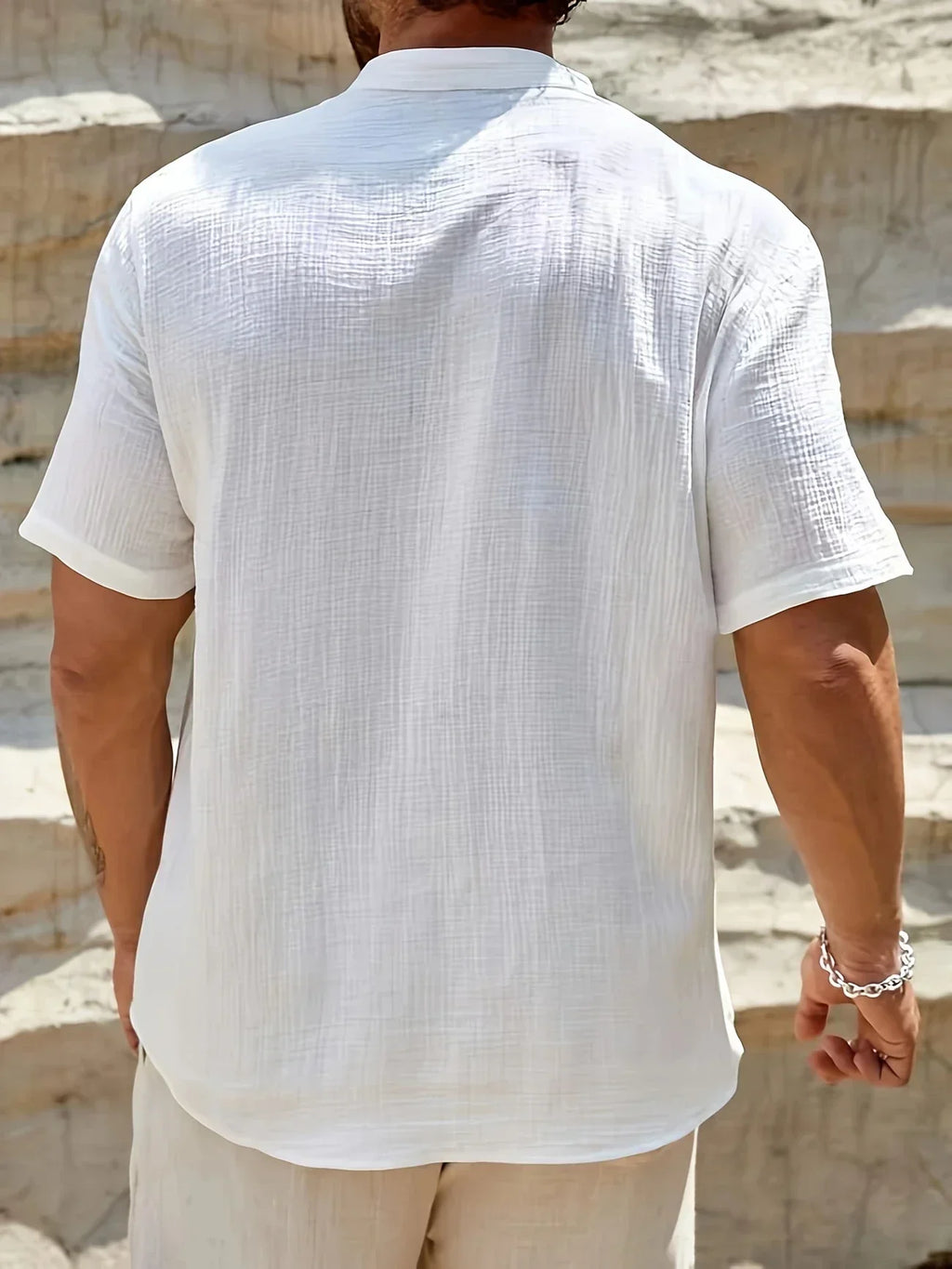 Lenoir™ | Chemise d’été élégante à col montant