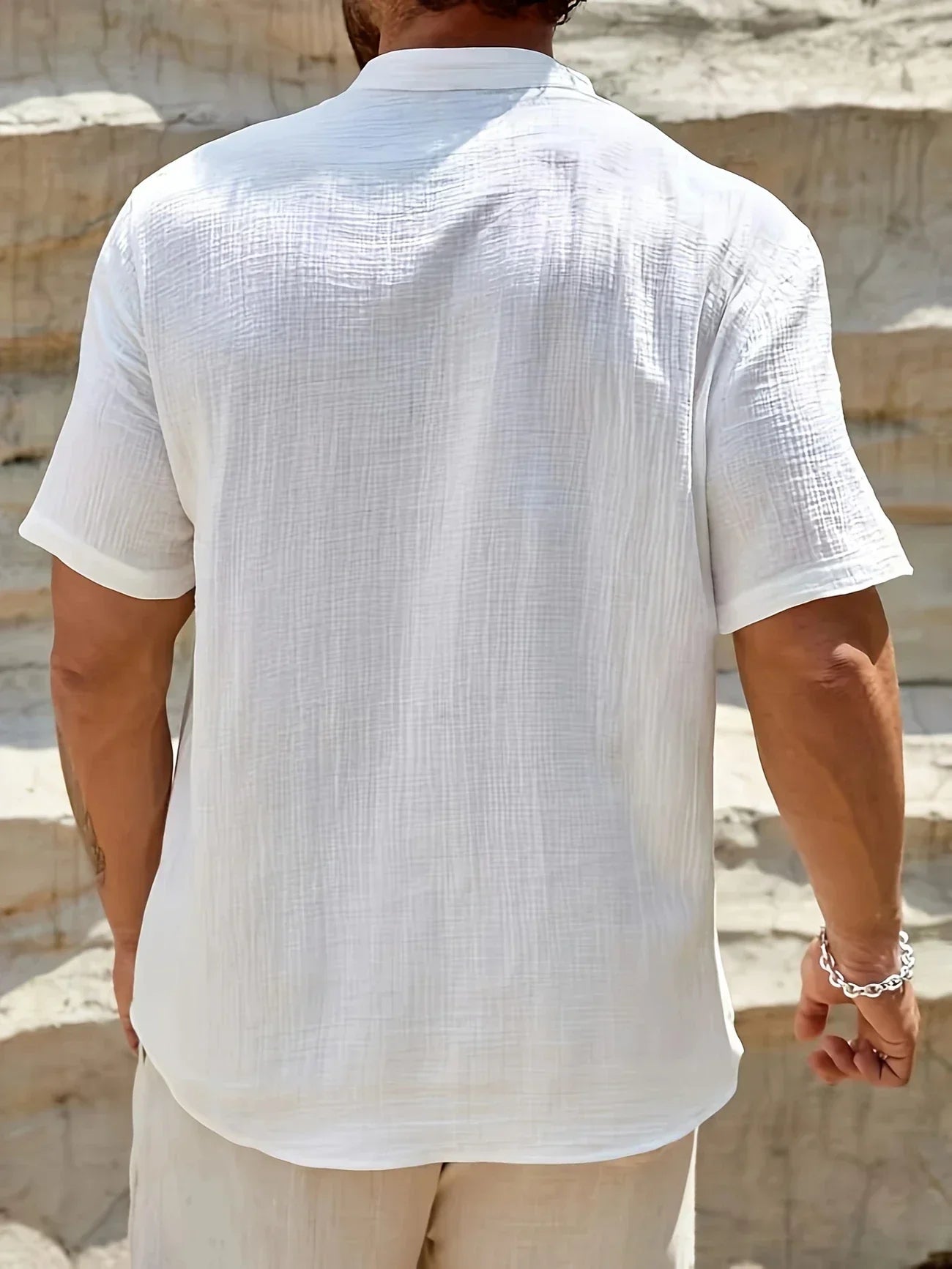 Lenoir™ | Chemise d’été élégante à col montant