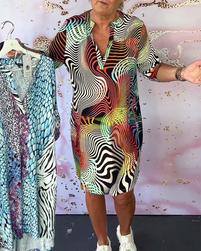 Atelier Élégance™ | Robe à illusion optique et coupe T-shirt